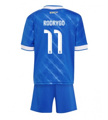 Real Madrid Rodrygo Goes #11 Tredjetrøje Børn 2025-26 Kortærmet (+ Korte bukser)